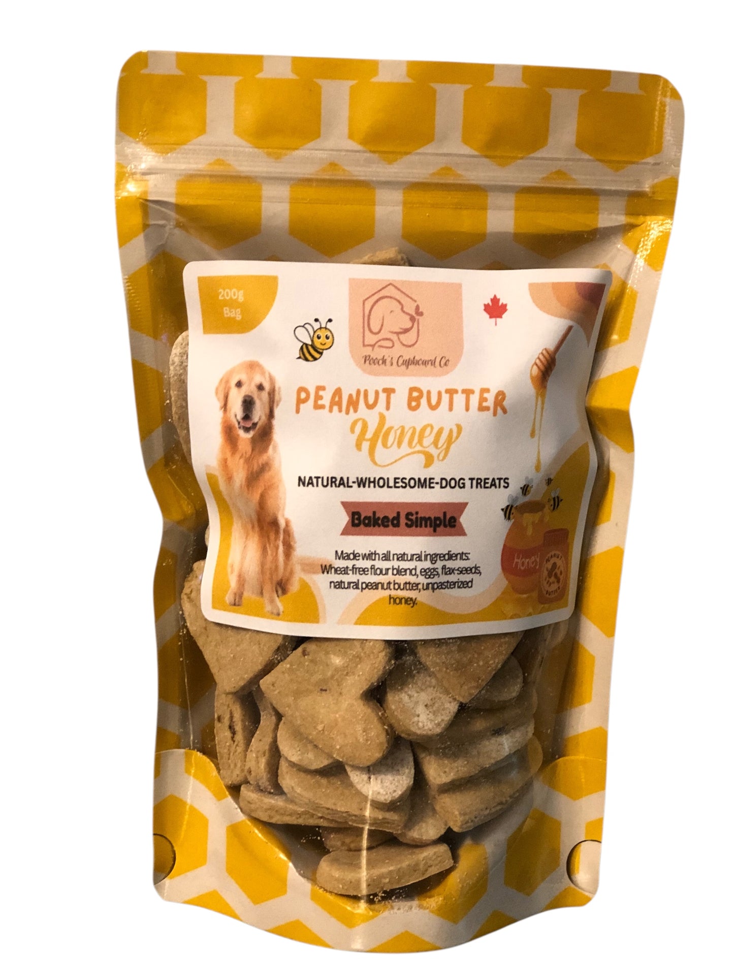 Natural Peanut Butter & Honey Dog Treats