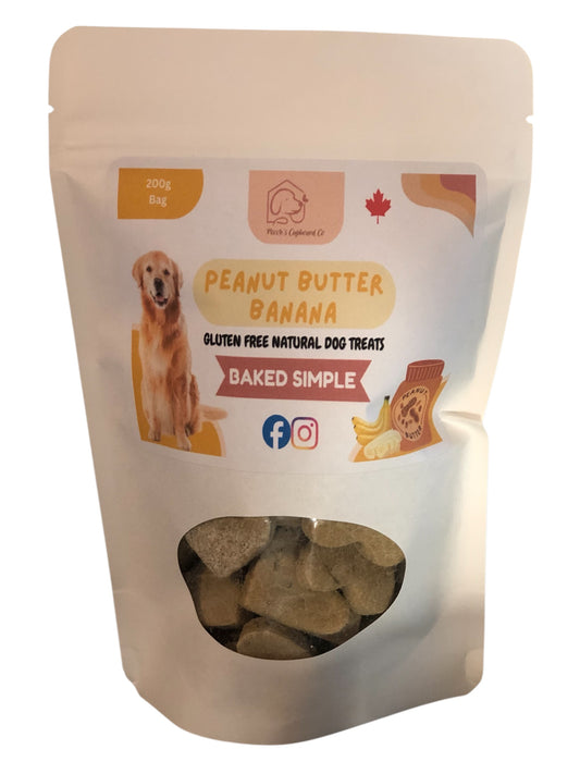Peanut Butter & Banana Dog Treats