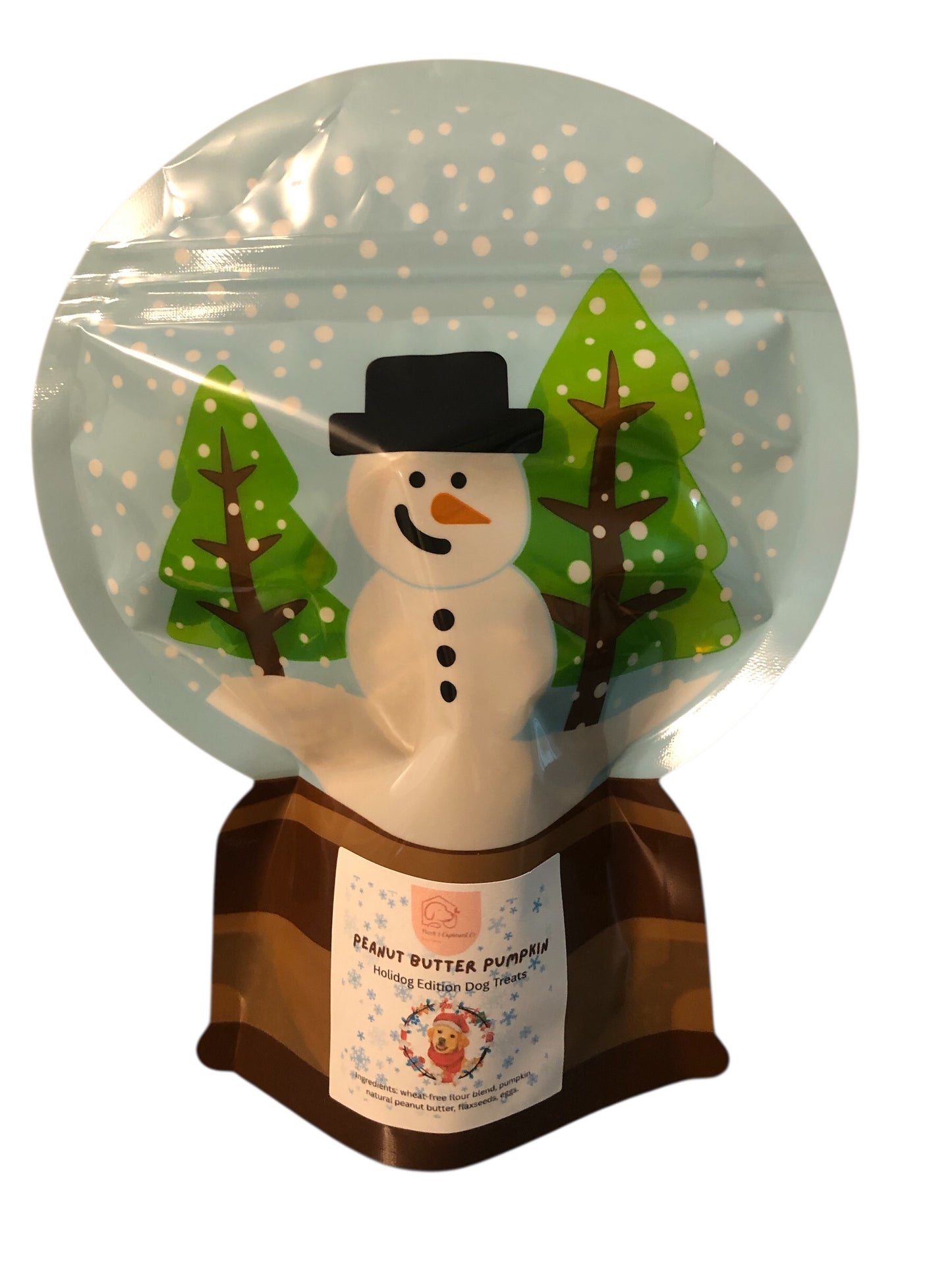 Holidog Winter Collection ❄️ Bundle: 4 festive dog treat pouches with heart-shaped snacks. Save $8 now!