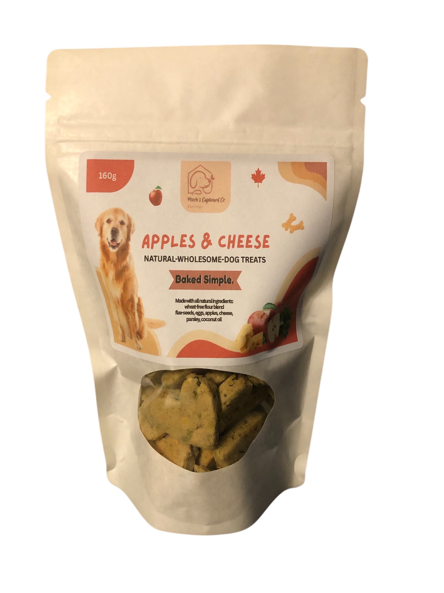 Apples & Cheese Dog Treats – Wheat-Free & All-Natural