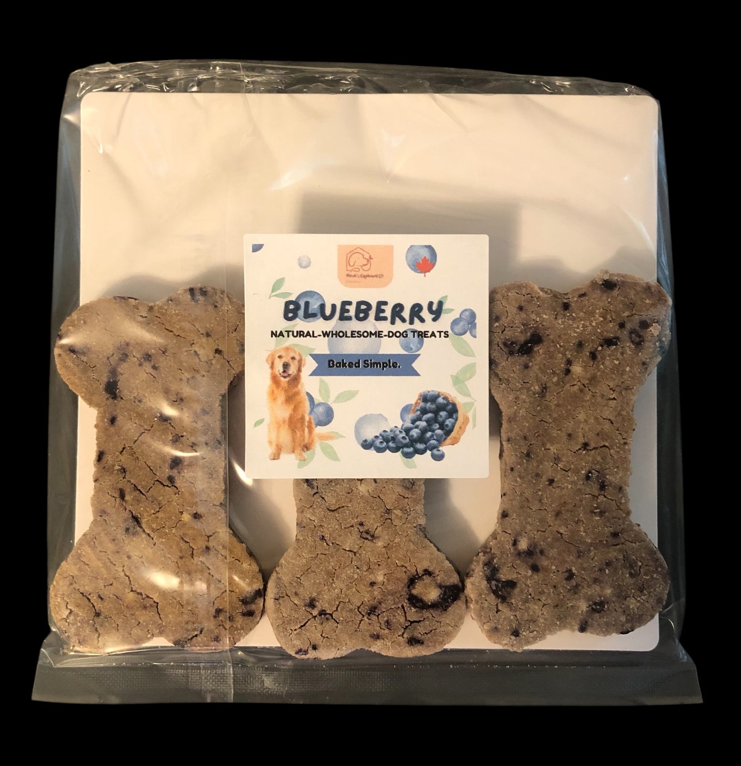Blueberry & Flaxseed Dog Treats – Low-Calorie, Wheat-Free & All-Natural