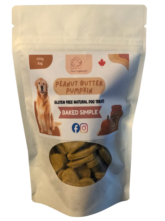 Pumpkin & Peanut Butter Dog Treats