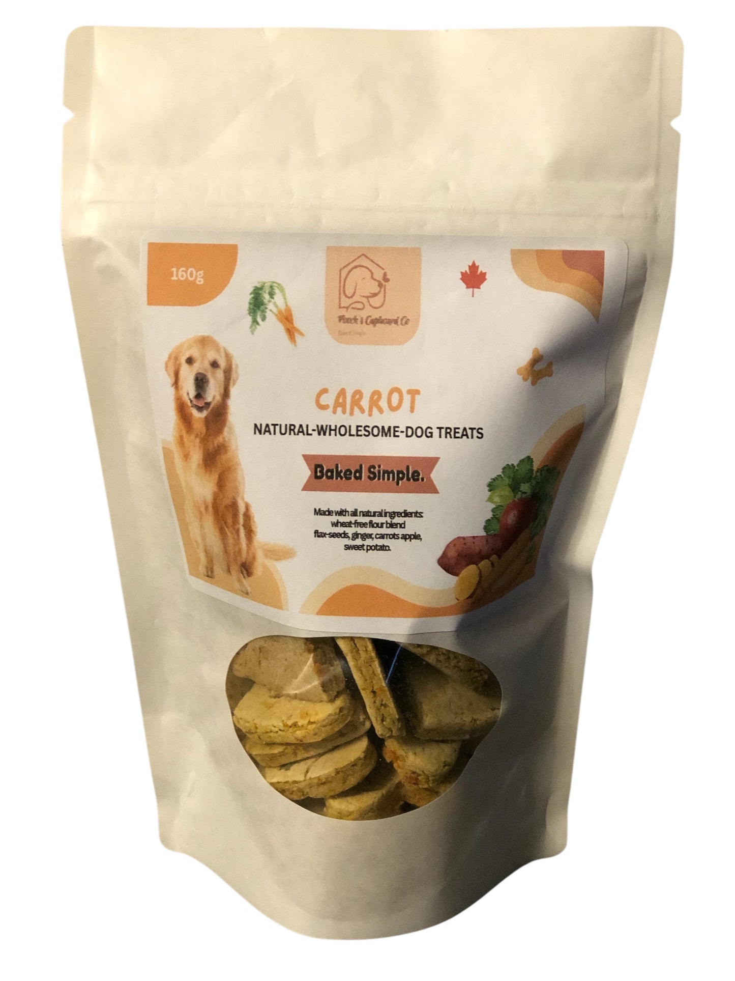Carrot Cake Dog Treats – Wheat-Free & All-Natural