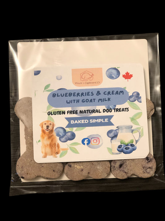 Blueberries & Cream with Goat’s Milk  Dog Treats